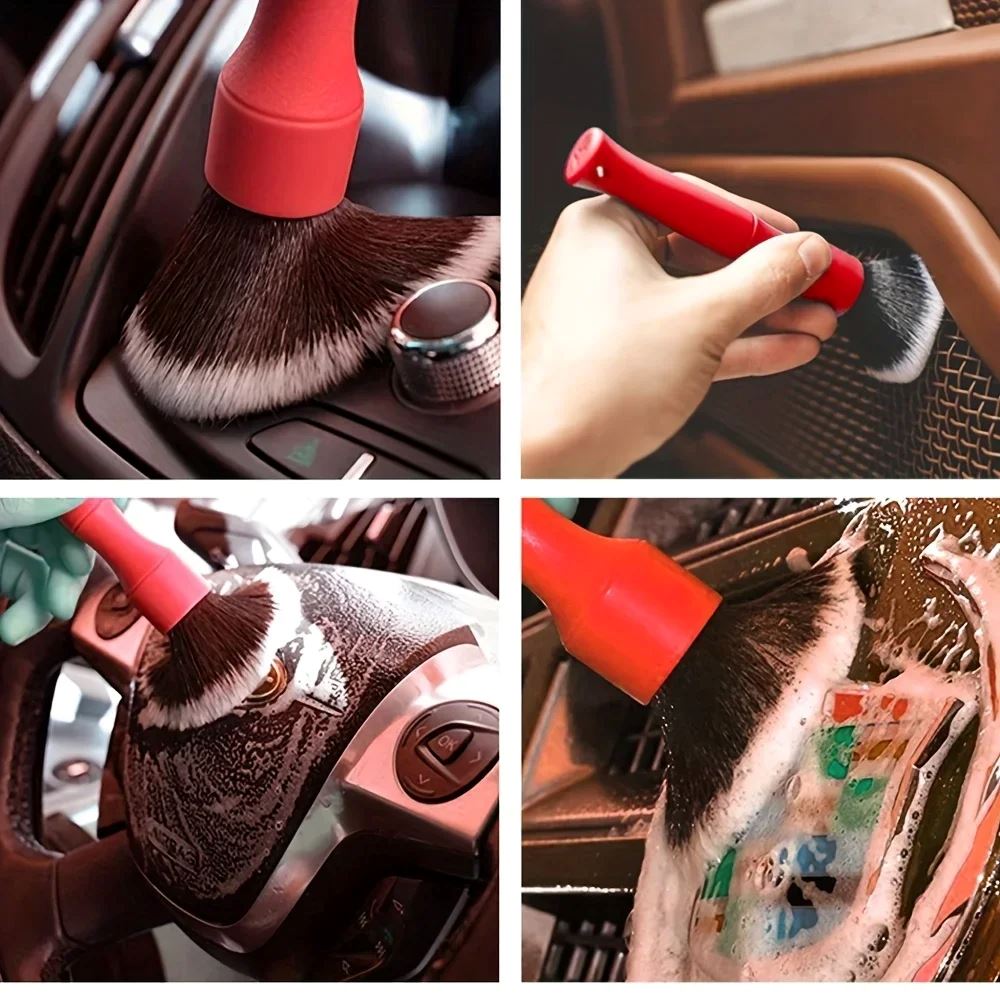 Brosse Nettoyage Voiture - CarUltraSoftBrush™ - Rouge - Produit Automobile SP